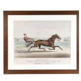 LOT 145 | CURRIER & IVES [PUBLISHERS]: OCCIDENT | Colored lithograph Trotting scene by Thomas Worth;