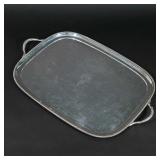 LOT 201 | LARGE BIRMINGHAM STERLING SILVER SERVING TRAY | E & Co., Ltd., England, with gadrooned bor