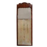LOT 232 | QUEEN ANNE MAHOGANY WALL MIRROR | Circa 1740-60, having original two section beveled glass