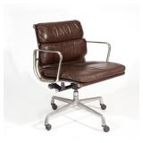 LOT 315 | EAMES SOFT PAD MANAGEMENT CHAIR | Charles and Ray Eames for Herman Miller, brown leather u