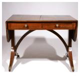 LOT 378 | REGENCY ROSEWOOD SOFA TABLE | Early 19th century, with drop sides and two frieze drawers (