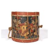 LOT 443 | ANTIQUE DRUM PAINTED WITH HERALDRY DEVICE | William Nicholson & Co., London, Drum & Pike M