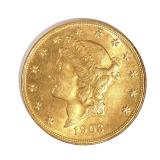LOT 477 | 1903-S LIBERTY DOUBLE EAGLE: $20 GOLD COIN | U.S. twenty dollar gold coin; 32.1g