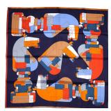 LOT 504 | HERMES SILK SCARF: HECHEC AU ROI | 100% silk Hermes scarf in "Echec au Roi" pattern by Ben