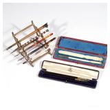 LOT 514 |  COLLECTION FANCY NIB DIP PENS | Including one with a carved dog