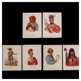 LOT 565 | (6PC) COLLECTION MCKENNEY & HALL LITHOGRAPHS | Indian Prints Colored lithograph "Indian Po
