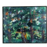 LOT 1 | JAMES PENNEY (AMERICAN, 1910-1982) | Pines Acrylic on canvas Signed lower right h. 40 w. 48 