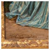 Oil on panel Signed lower left h. 13 w. 9-1/2 in. overall: 18 x 14-3/4 in. (framed)