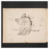 LOT 73 | JAMES MCNEILL WHISTLER (1834-1903) | Mother and Child No. 4 Lithograph Butterfly signature 