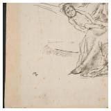 Mother and Child No. 4 Lithograph Butterfly signature on plate, with pencil butterfly signature, fra