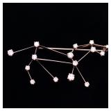 LOT 127 | AGA CORREA CONSTELLATION DIAMOND & 14K GOLD PIN | AGA Correa & Son brooch, designed as 15 