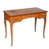 LOT 158 | FRENCH PARQUETRY DRESSING TABLE (POUDREUSE) | 19th century, inlaid with fruitwood veneers,
