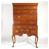 LOT 161 | QUEEN ANNE CHERRY HIGHBOY OF SMALL SIZE | Circa 1780, of two-piece construction, the upper