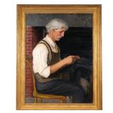 LOT 176 | LILLA CABOT PERRY (AMERICAN, 1848-1933) | Mr. Smith, The Cobbler Oil on canvas Apparently 