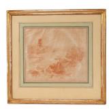 No apparent signatures, girl measuring 7-1/4 x 8-3/4 in. (sheet), in matching frames h. 9 w. 9-3/4 i