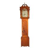 LOT 193 | EARLY 19TH C. AMERICAN TIGER MAPLE TALL CASE CLOCK | Probably Pennsylvania, movement by as