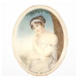 Including a very fine portrait of a woman with her two children, apparently unsigned, in a rectangul