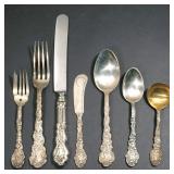 LOT 250 | (125PC) GORHAM "MYTHOLOGIQUE" FLATWARE | Comprising 18 dinner forks, 18 dinner knives [12