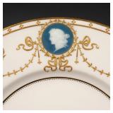  Albion Birks for Tiffany & Co / Mintons China. An outstanding set of twelve cameo plates, each with