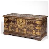 LOT 295 | 18TH CENTURY CONTINENTAL STORAGE CHEST | With brass strapwork and studs h. 22 w. 44 d. 20 