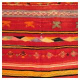 LOT 306 | MOROCCAN RUG | Mid twentieth century, with predominant red & orange colors h. 8 ft. 4 in. 
