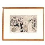 LOT 369 | AL HIRSCHFELD (AMERICAN, 1903-2003) | Legend and Reality Mixed media, pen & ink on paperbo