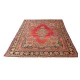 LOT 538 | MAHAL CARPET | Circa late 19th / early 20th century, having a salmon field with central me