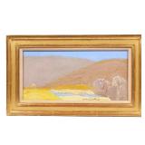 LOT 10 | ROGER MUHL (FRENCH, 1929-2008) | Provence en hiver Oil on canvas Mountainous landscape, sig