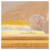 Provence en hiver Oil on canvas Mountainous landscape, signed lower margin, titled on verso h. 8 w. 