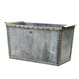 Lot 479  |  DAVIES BROS GALVANIZED STEEL TUB  |  Marked within an oval, "Davis Bros. & Co Ltd, 1940,