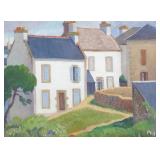 Lot 4 | HOUGHTON CRANFORD SMITH (AMERICAN,1887-1983)  |  Houses - Douarnenez, France Oil on canvas S