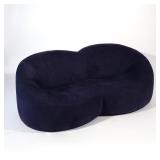 Lot 64  |  PIERRE PAULIN FOR LIGNE ROSET  | Pumpkin sofa, in purple fabric h. 27 w. 69 d. 32 in.