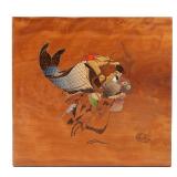 Lot 71 |  MEGUMI NAGAI (JAPANESE, B. 1951)  |  Otohime 2, 2008 Oil on cherry Cherry plaque painted w