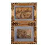 Lot 130  |  PAIR HEYDENRYK GILT CARVED FRAMES  |  "House of Heydenryk" hand-carved frames, decorated