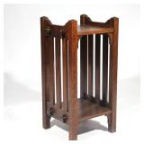 Lot 150  |  EARLY 20TH C. ARTS & CRAFTS OAK SQUARE SIDE TABLE  |  Early 20th century, mortise & teno