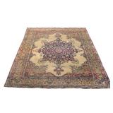 Lot 169  |  EARLY 20TH CENTURY LAVAR KERMAN CARPET  |  Having a central medallion on a beige field w