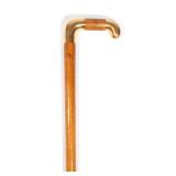 Lot 209  |  EARLY TIFFANY & CO. GOLD MOUNTED CANE  |  With an 18k yellow gold collar and tipped hand
