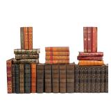 Lot 270  |  (33VOL) MISC. 3/4 LEATHER BINDINGS  |  Including (8vol) THE WORKS of JOHN MILTON in 8 vo