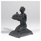 Lot 382  |  LOUIS V. ARONSON ART DECO BRONZE INCENSE BURNER  |  Louis V. Aronson (American 1869-1940