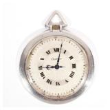 PLATINUM CARTIER ULTRATHIN POCKET WATCH | Dial signed Cartier, movement signed European Watch and Cl