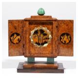 14K HUNTER CASED AUTOMATON WATCH | Quarter repeating, 30 jewel movement #1852, repeat activated by s