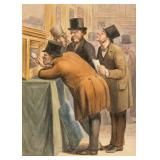 (ATTRIB) HONORE DAUMIER (FRENCH, 1808-1879) | The Art Lovers Watercolor on paper Signed lower left, 
