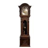 TIFFANY & CO RENAISSANCE REVIVAL TALL CASE CLOCK | Late 19th century, with elaborately carved oak ca