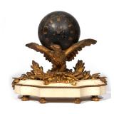 BROCOT & DELETTREZ EAGLE BALL CLOCK | French, mid 19th century, designed as a black painted ball-for