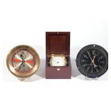 (3PC) CHELSEA DECK & ENGINE ROOM SHIP CLOCK