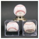 (3PC) 1968 NEW YORK YANKEE SIGNED BASEBALL | With Mickey Mantle and Ralph Houck on sweet spot plus a