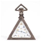 SILVER MASONIC WATCH | 21-jewel lever moment marked BREVET Swiss number: 25265. Empor watch Co. Schw