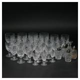 (32PC) PARTIAL WATERFORD SERVICE | Including 7 goblets (h. 5-1/4 in.), 4 red wine glasses, 6 white w