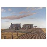 JULIUS DELBOS, NA (AMERICAN, 1879-1970) | Tennessee Silhouette. Oil on canvas. h. 28 w. 41 in. (sigh