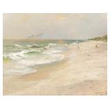 BAYARD HENRY TYLER (AMERICAN, 1855-1931) | Eastern -----, LI. Beach Scene. Oil on canvas h. 18 w. 24